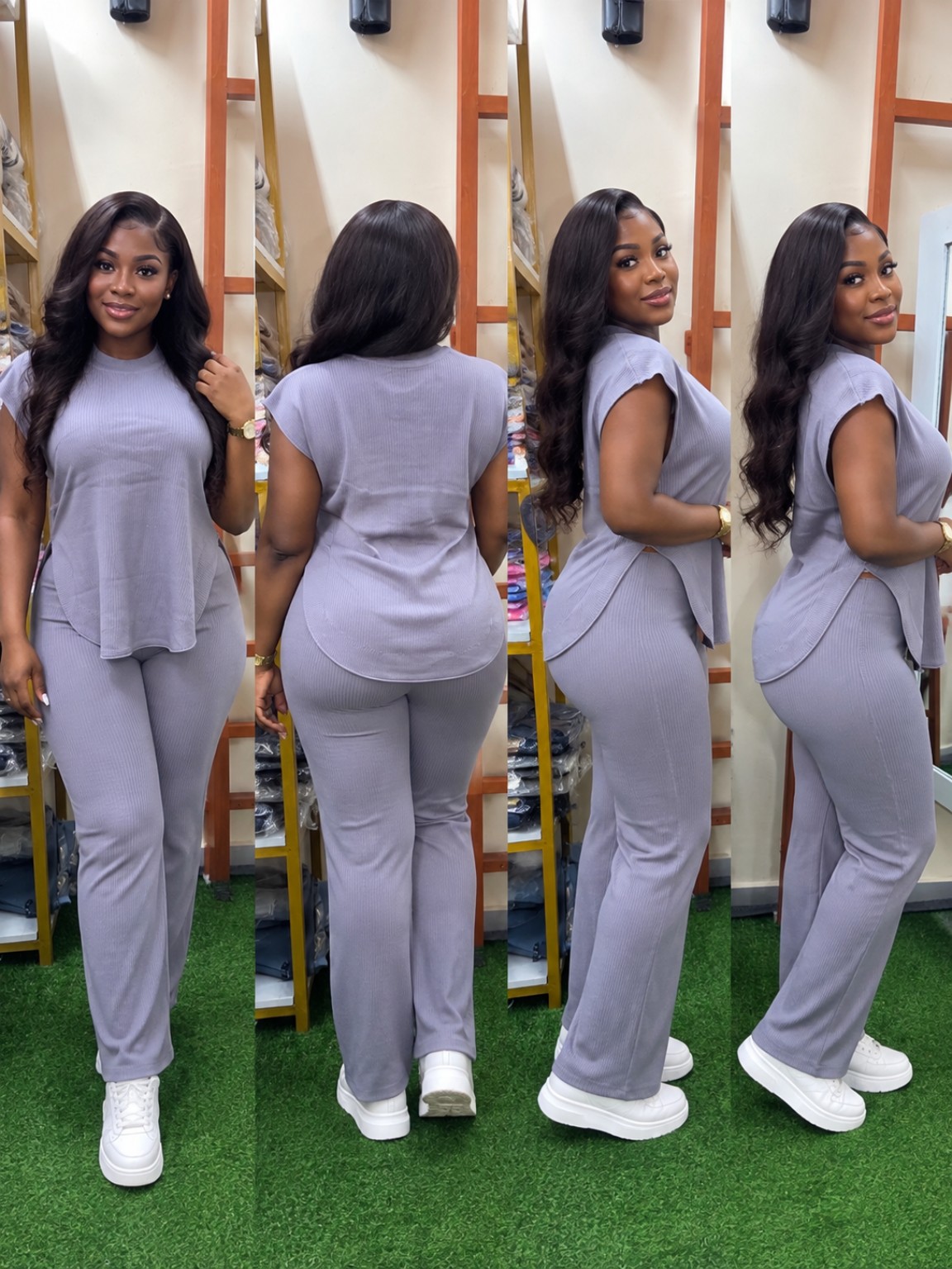 Lilac Relaxed Two-Piece Set from The Dovee Official Wear
